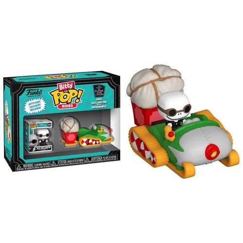 Figurine Bitty Pop! Ride - Etrange Noel De Mr Jack - Jack Skellington Motoneige