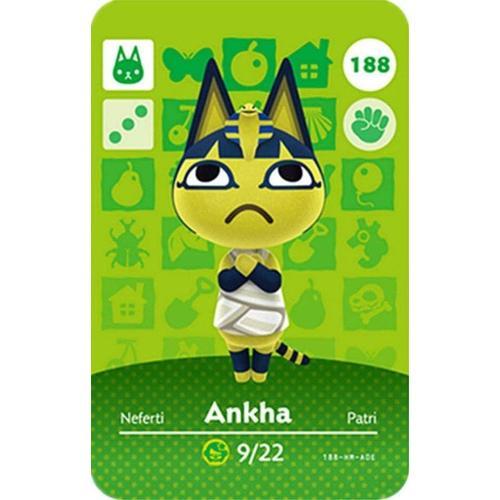 Carte De Jeu Nfc Amiibo Animal Crossing New Horizon Compatible Avec Nintendo Switch/Lite/Wii U/3ds - Ankha 188