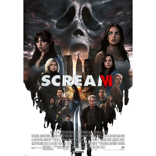 Scream 6 Vi - Affiche Originale De Cinéma - Format 40x60 Cm - Un Film De Matt Bettinelli-Olpin, Tyler Gillett Avec Melissa Barrera, Jenna Ortega, Jasmin Savoy Brown, Courteney Cox - 2023