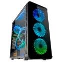 Boîtier Demi Tour Micro ATX / Mini ITX / ATX NOX Hummer TGM LED RGB USB 3.0 Noir