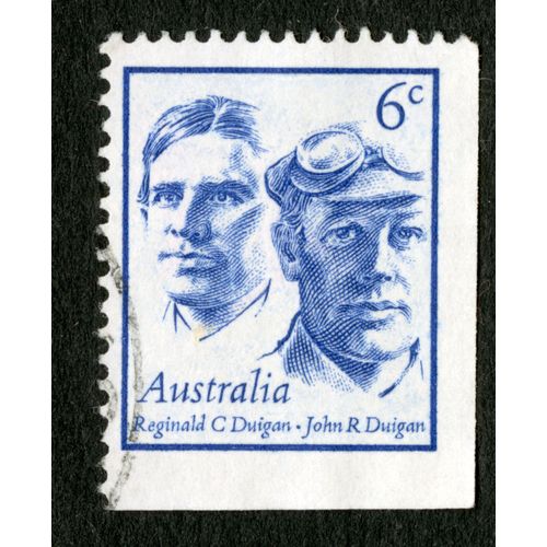 Timbre Oblitéré Australia, Reginald C. Duigan, John R Duigan, 6c