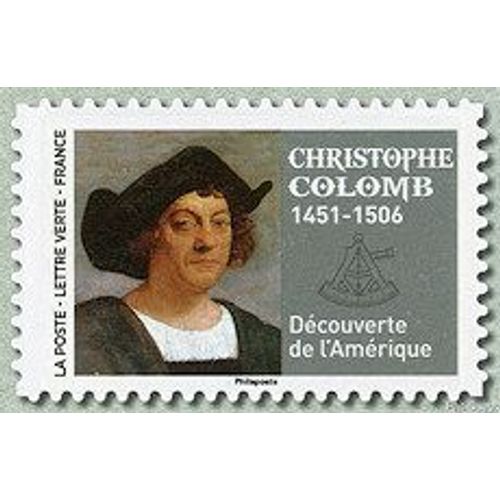 Christophe Colomb Timbre Oblitéré