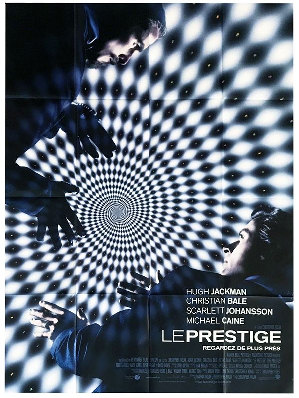 Le Prestige - Véritable Affiche De Cinéma- Format 120x160 Cm-De Christopher Nolan Avec Hugh Jackman, Christian Bale, Michael Caine, Scarlett Johansson, Piper Perabo, Rebecca Hall, David Bowie - 2006 #