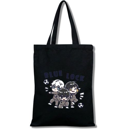 BLUE LOCK sac cabas toile prison bleu sac calicot cabas cabas, LVL1365 Sacs de courses