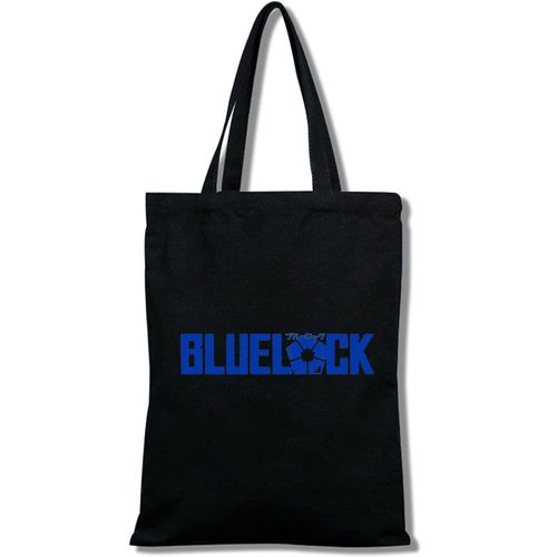 Cotton Tote Bag,BLUE LOCK sac cabas toile prison bleu sac calicot cabas cabas, LVL7850 Sacs de courses