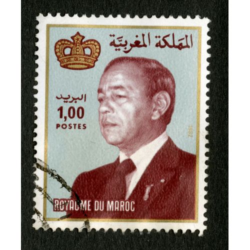 Timbre Oblitéré Royaume Du Maroc, 1982, Postes, 1,00