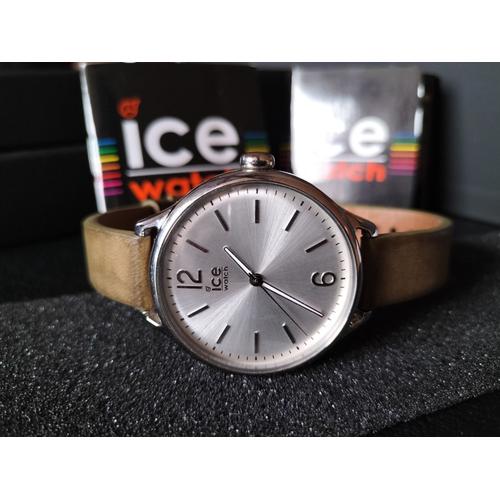 Montre Ice Watch Kaki, Bracelet Cuir + Boite Complète
