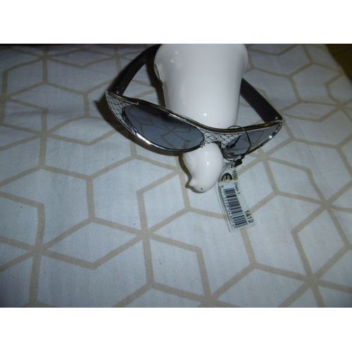 Lunette De Soleil Monture Argenté Taille Unique Verres Ovales Protection Uv 400 Ce Farbel 1412