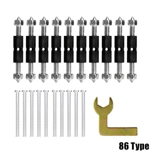 Kit de réparation interne,10 pièces,Type 118/86,douille de commutateur,vis Cassette,tige de Support,montage mural,boîte de commutation,entretoises,outils de réparation - Type Type 86