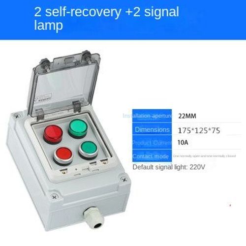 Boîtier de commande pour bouton d'arrêt d'urgence,4,5,6 trous,en plastique,haute qualité - Type 4 hole B