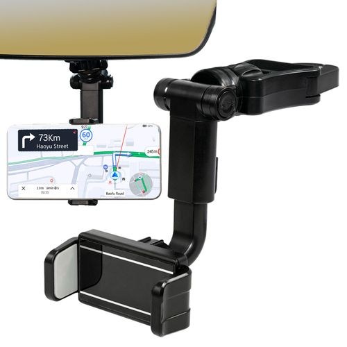 Support Universel De Rétroviseur De Voiture, 360 Degrés, Ventouse Gps, Fixation Sur Rétroviseur