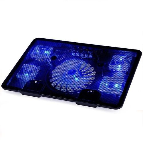 14 pouces 15,6 pouces refroidisseur d¿ordinateur portable support fixe 5 commutateurs ajuster 2 ports USB ordinateur portable ordinateur de refroidissement Pad