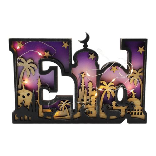 Islamic Sign Bookshelf Table Art Mural Ornaments Exquisite Moon-design Gifts