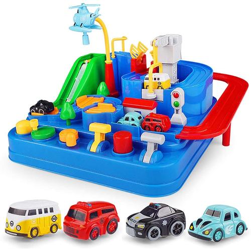 Circuit Voiture Enfant Piste Aventure De Voiture Jouet Jouet Éducatif Interactif De Véhicule Pour Enfants Jeux D'educatifs Montessori