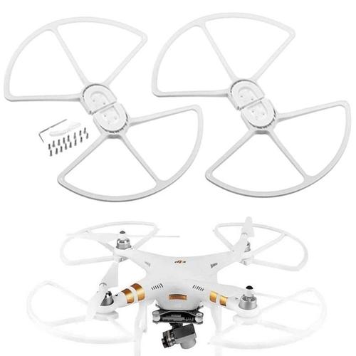 4 Pièces Bague De Protection D'hélice Anti-Collision Pour Dji Phantom 3 Blanc-Générique