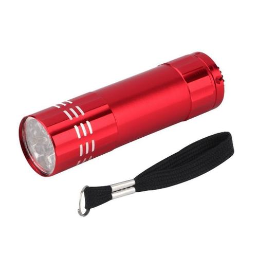 Lampe de poche à ultraviolets 9 LED torche de lumière noire et violette AAA Mini portable en aluminium produit Unique du nouvel an