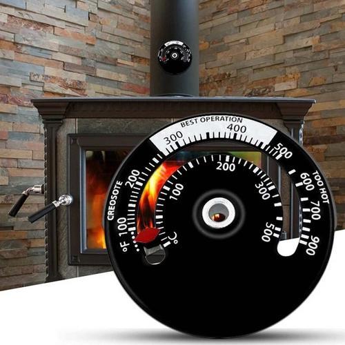 Thermomètre magnétique pour poêle et cheminée