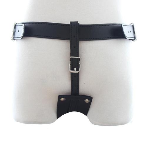 Harnais De Bouchons - Ceinture De Chasteté En Cuir De Luxe, Harnais À Sangle, Bondage Bdsm Avec Anneau De Coq, Plug Anal À Sangle, Jouets Sexuels Pour Hommes Adultes