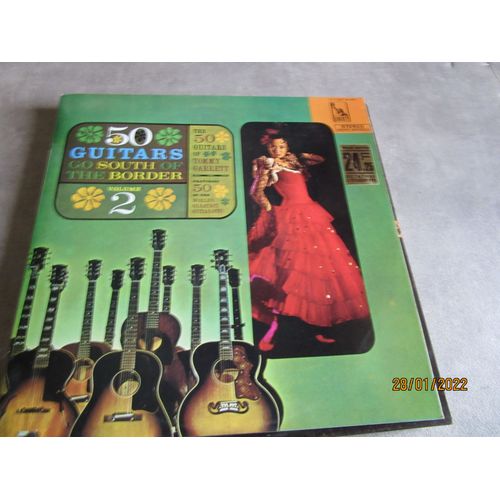 33 Tours 50 Guitars Go South Of The Border Vol 2 Tommy Garrett Pressage France Ref Pathe 2c 062 90 202