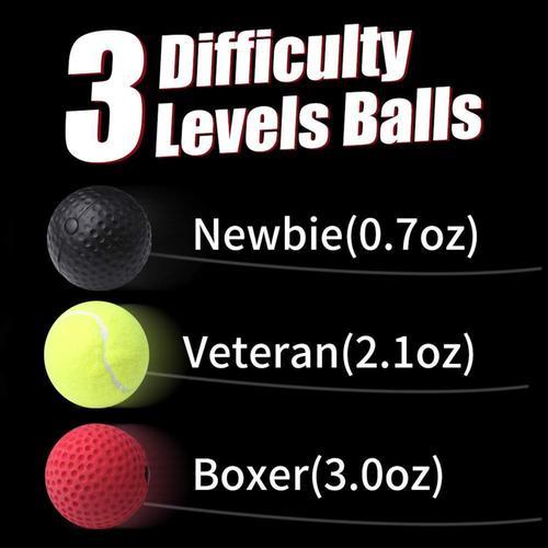 3 couleurs - Ballon de boxe réflexe, équipement'entraînement au Combat  Sanda avec corde élastique, ballon en mousse, exercice thaïlandais Muay