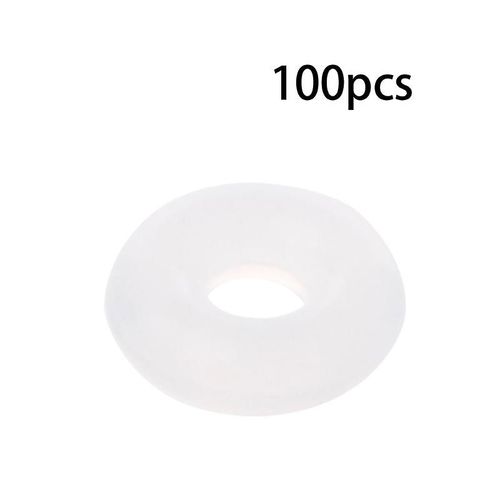 100pcs Silicone Caoutchouc Bouchons Bague Perle Espaceur Charme Bracelet Pour Bijoux Diy