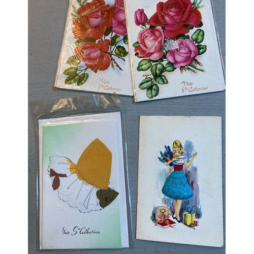 Sainte Catherine = 5 Cartes  ( Dont 4 Avec Enveloppe, Sous Cellophane D'origine) N'ont Jamais Circulé, Aucune Correspondance- Années 60/70
