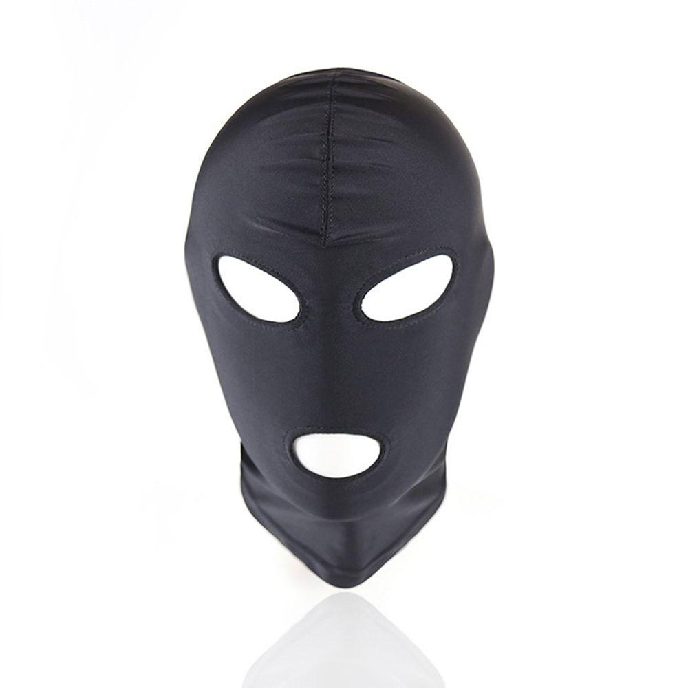 Masque de tête de Bondage Bdsm en cuir PU, cagoule SM pour jeu de