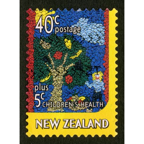 Timbre Oblitéré New Zealand , 40c Postage Plus 5c Children's Health