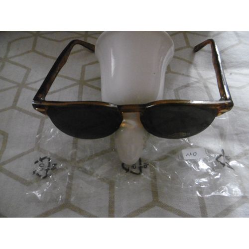 Lunette De Soleil Monture Marron Taille Unique Verres Ronds Protection Uv Maximum Farbel 110