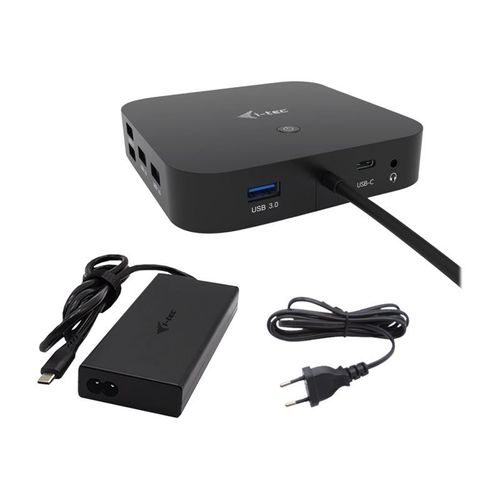 i-Tec - Station d'accueil - USB-C / USB4 / Thunderbolt 3 / Thunderbolt 4 - HDMI, 2 x DP++ - 1GbE - 112 Watt - Europe