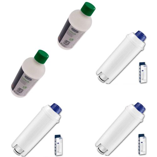 Lot de 3 filtres + 2 détartrants Cafetière Expresso (5513292811 5513296041 BEKO DELONGHI)