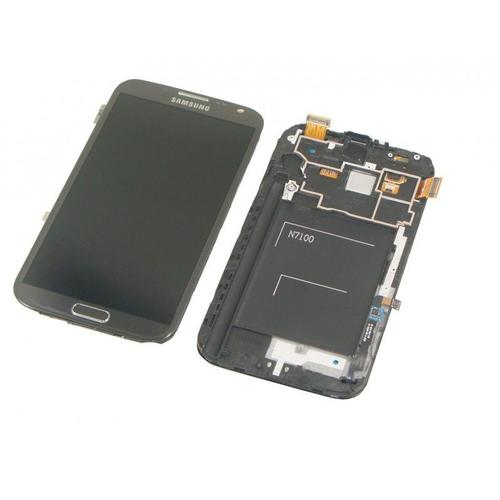 Ecran Complet Lcd + Tactile + Chassis Samsung Galaxy Note 2 N7100 - Gris