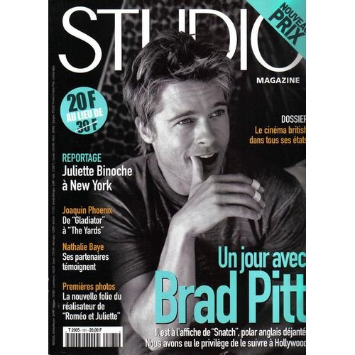 Studio Magazine N° 161 : Un Jour Avec Brad Pitt