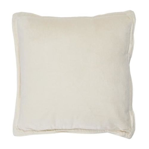 Arthur - Galette De Chaise En Velours De Coton - Coussin De Chaise 40 X 40 X 8 Cm Beige Ecru