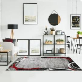 Tapis Salon Moderne Noir Blanc Géométrique 120 X 170 Cm Luxury - Tapis  salon et chambre BUT