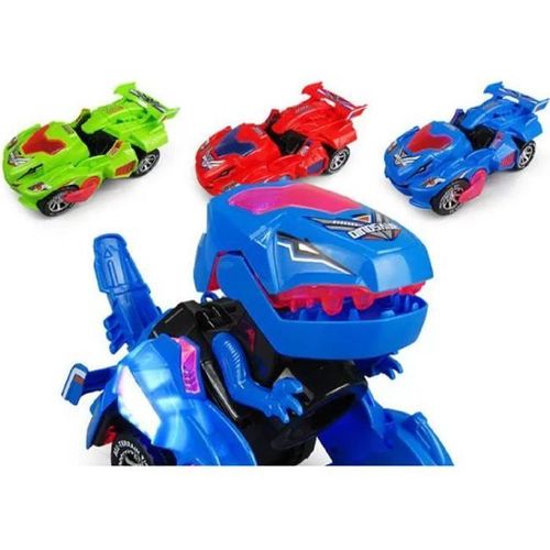 Voiture Transformers - Liam Access - Dinosaure Électrique Musical Et Lumineux Bleu - Garçon - 3 Ans