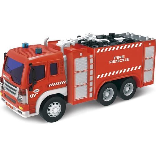 Camion De Pompier À Friction - Liam Access - Rouge - Pour Enfant De 3 Ans Et Plus