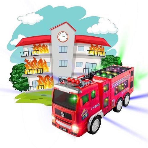 Camion De Pompier Électrique Musical Et Lumineux - Liam Access - Pour Enfant De 3 Ans Et Plus - Rouge