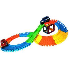 Circuit de voiture Flexible pour enfants, 138 pièces, jouet de course sur  chemin de fer, bricolage