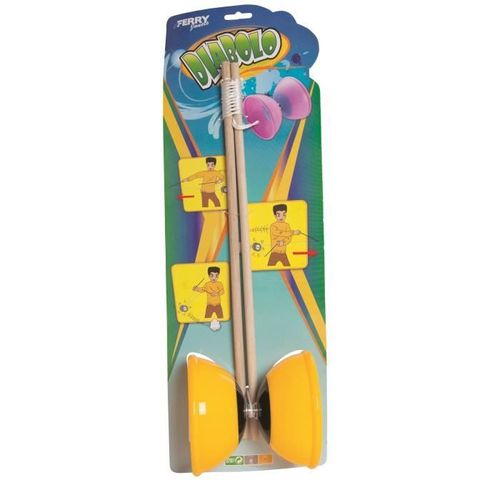 Diabolo Jaune - Liam Access - Pour Enfant À Partir De 8 Ans - Baguette De 37 Cm