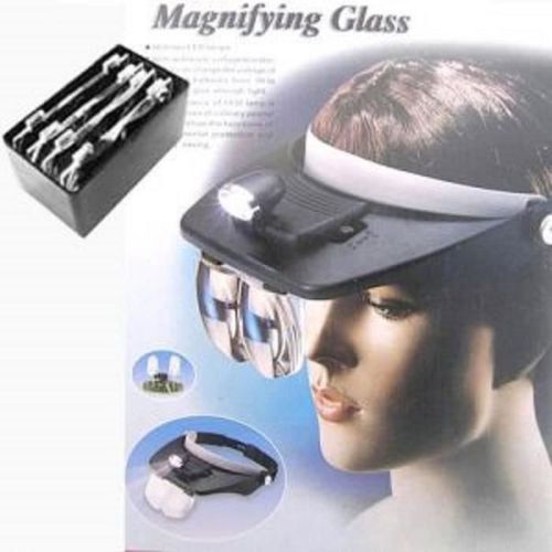 Casque Loupe Frontale Avec Led Et 4 Optiques By Liam Access®