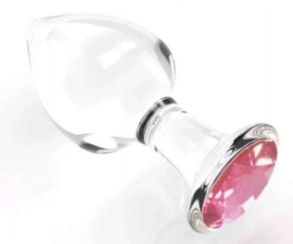 Plug Anal En Verre Avec Cristal Sex Anal Taille M