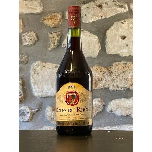 Vin Rouge, Cotes Du Rhone, Cave Vinicole De Morieres 1984