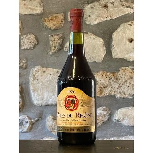 Vin Rouge, Cotes Du Rhone, Cave Vinicole De Morieres 1986