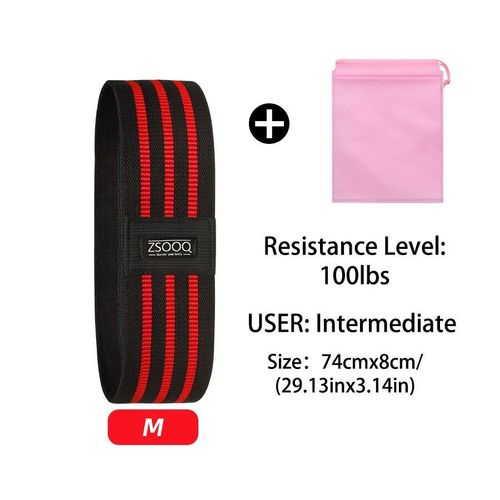 Bandes De Résistance En Tissu Élastique Bande De Coton Exercices De Hanche Fessier Squat Fitness Boucle De Fessier - 21sjd0705a00310