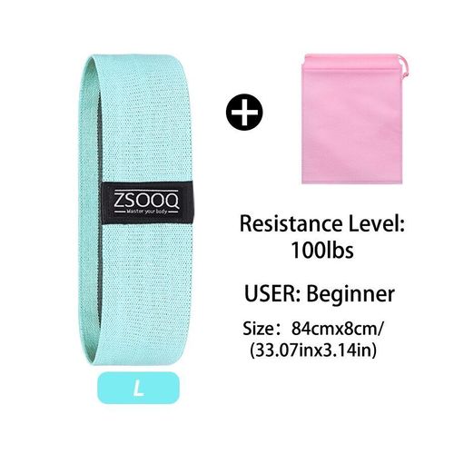Bandes De Résistance En Tissu Élastique Bande De Coton Exercices De Hanche Fessier Squat Fitness Boucle De Fessier - 21sjd0705a00314