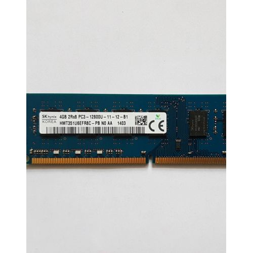 SK Hynix 4GB 2Rx8 PC3-12800U-11-12-B1 HMT351U6EFR8C-PB N0 AA 1403