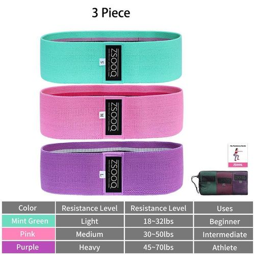 Bandes De Résistance En Tissu Élastique Bande De Coton Exercices De Hanche Fessier Squat Fitness Boucle De Fessier - 21sjd0705a00293