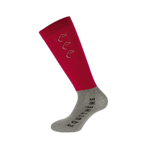 Chaussettes Equithème "Compet" - Couleur : Marine/Gris Clair, Taille : 31-35 Sport: Équitation
