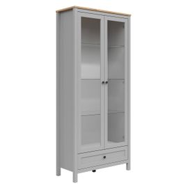 Vaisselier 2 Portes 1 Tiroir Stratifiés Gris